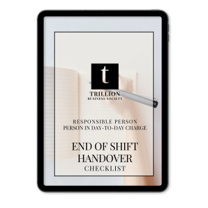 End of Shift Handover Checklist (RP) Person in Day-to-Day Charge